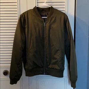 Forest Green Bomber Jacket